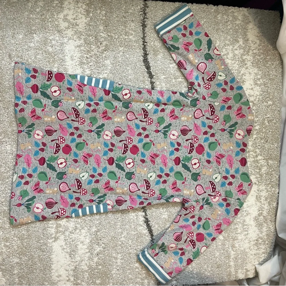 JoJo Maman Bébé‎ A-Line Floral Dress 3/4 Sleeve Cotton Knee Length 18-24M